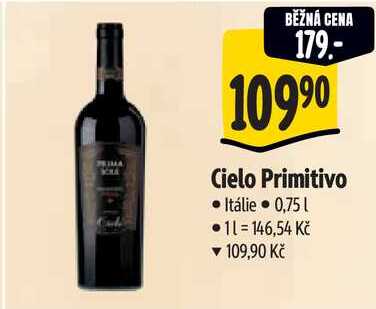 Cielo Primitivo, 0,75 l