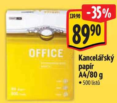 Kancelářský papír A4/80 g, 500 listů