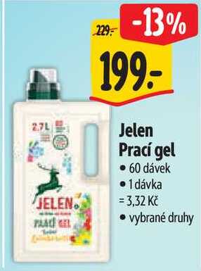 Jelen Prací gel, 60 dávek