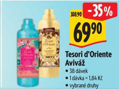 Tesori d'Oriente Aviváž, 38 dávek 