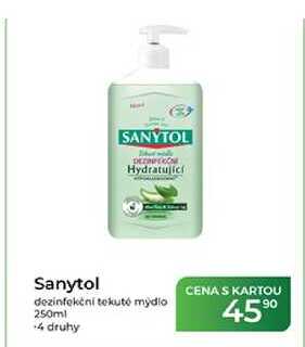 Sanytol Hydratujici dezinfekční tekuté mydlo 250ml