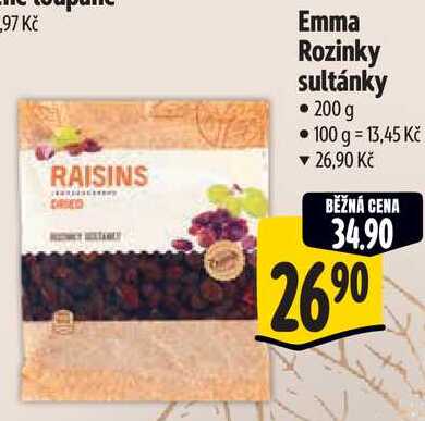 Emma Rozinky sultánky, 200 g