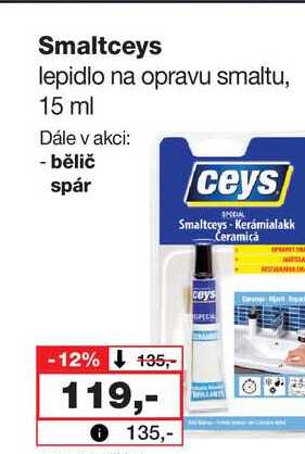 Smaltceys lepidlo na opravu smaltu, 15 ml