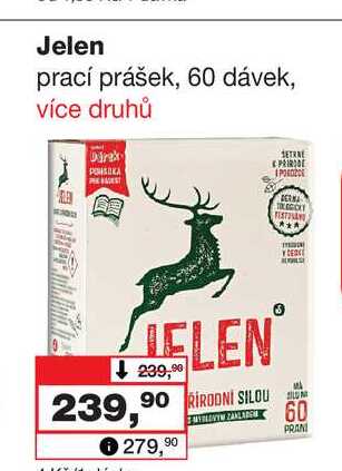 Jelen prací prášek, 60 dávek