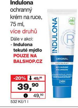 Indulona ochranný krém na ruce, 75 ml