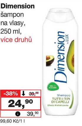 Dimension šampon na vlasy, 250 ml