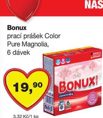 Bonux prací prášek Color Pure Magnolia, 6 dávek