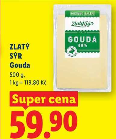 ZLATÝ SÝR Gouda, 500 g