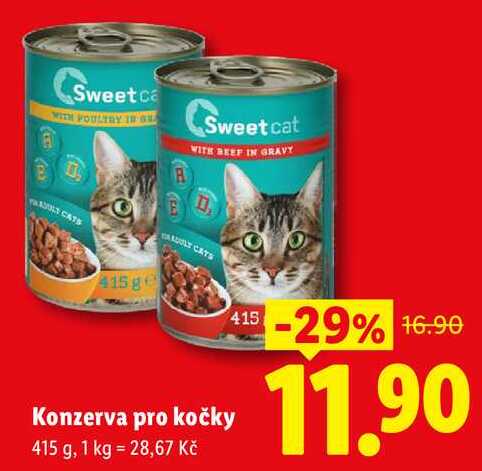 Konzerva pro kočky, 415 g