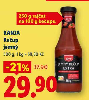 KANIA Kečup jemný, 500 g