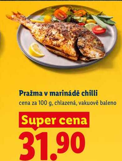 Pražma v marinádě chilli, cena za 100 g