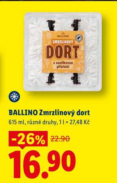 BALLINO Zmrzlinový dort, 615 ml