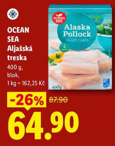 OCEAN SEA Aljašská treska, 400 g
