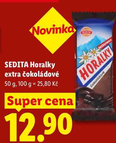 SEDITA Horalky extra čokoládové, 50 g