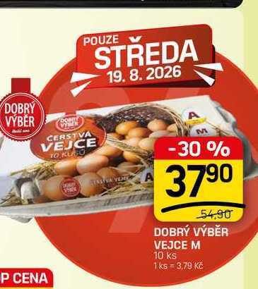 DOBRÝ VÝBĚR VEJCE M 10 ks