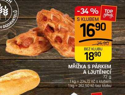 MŘÍŽKA S PÁRKEM A LJUTĚNICÍ 72 g 