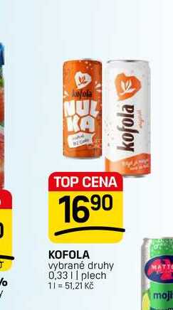 KOFOLA vybrané druhy 0,33 || plech