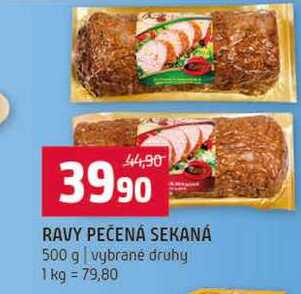 RAVY PEČENÁ SEKANÁ 500 g vybrané druhy