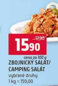ZBOJNICKÝ SALÁT CAMPING SALÁT vybrané druhy 100g