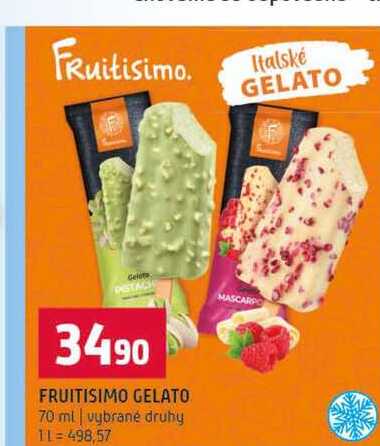 FRUITISIMO GELATO 70 ml vybrané druhy
