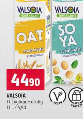 VALSOIA 1l vybrané druhy