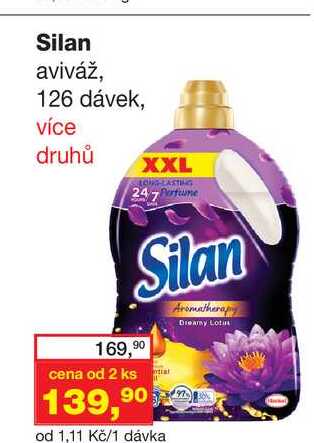 Silan aviváž, 126 dávek