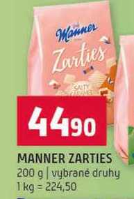 MANNER ZARTIES 200 g vybrané druhy