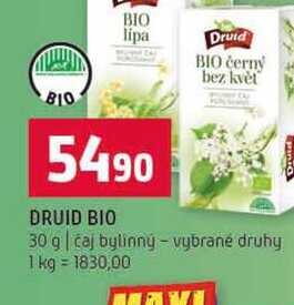 DRUID BIO 30 g čaj bylinný vybrané druhy