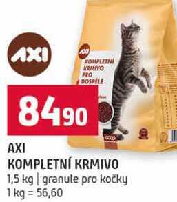 AXI KOMPLETNÍ KRMIVO 1,5 kg granule pro kočky