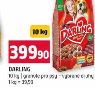 DARLING 10 kg granule pro psy vybrané druhy