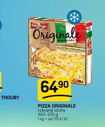 PIZZA ORIGINALE vybrané druhy 340-370 g 