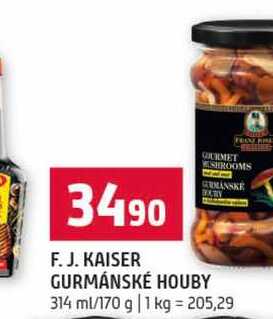 F. J. KAISER GURMÁNSKÉ HOUBY 314 ml/170 g