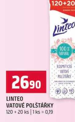 LINTEO VATOVÉ POLŠTÁŘKY 120 +20 ks