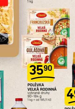 VELKÁ RODINNÁ vybrané druhy 90-184 g