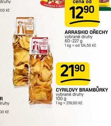 CYRILOVY BRAMBŮRKY vybrané druhy 100 g