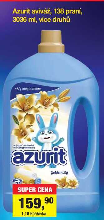 Azurit aviváž, 138 praní, 3036 ml, více druhů