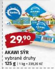 AKAWI SÝR vybrané druhy 125 g 
