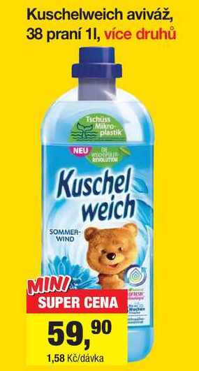 Kuschelweich aviváž, 38 praní 1 l