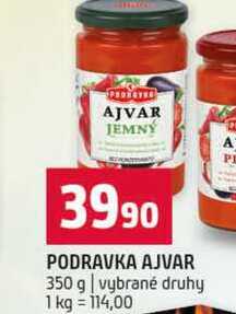 PODRAVKA AJVAR 350 g vybrané druhy