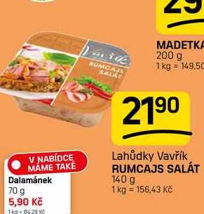 RUMCAJS SALÁT 140 g