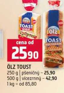 ÖLZ TOUST 250 g pšeničný 500 g vícezrnný