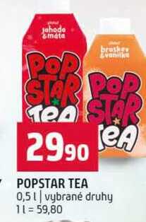 POPSTAR TEA 0,5l vybrané druhy 
