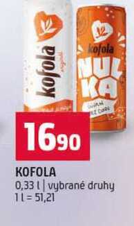 KOFOLA 0,33l vybrané druhy