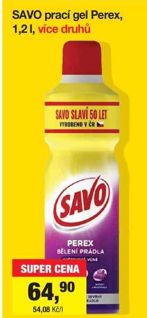 SAVO prací gel Perex, 1,2 l