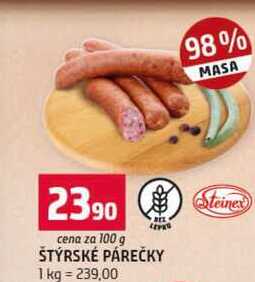 ŠTÝRSKÉ PÁREČKY 100g