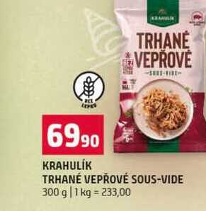 KRAHULIK TRHANÉ VEPŘOVÉ SOUS-VIDE 300 g