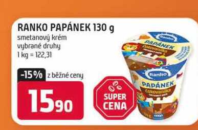 RANKO PAPÁNEK 130 g smetanový krém vybrané druhy 