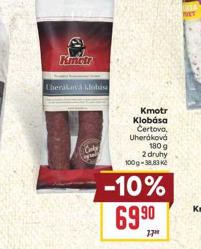 Kmotr Klobása Čertova, Uheráková 180 g