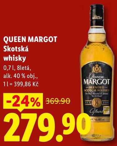 QUEEN MARGOT Skotská whisky, 0,7 1