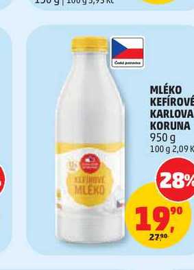 MLÉKO KEFÍROVE KARLOVA KORUNA 950 g